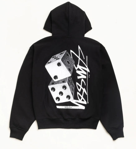 Stussy Tall Dice Zip Hoodie Black