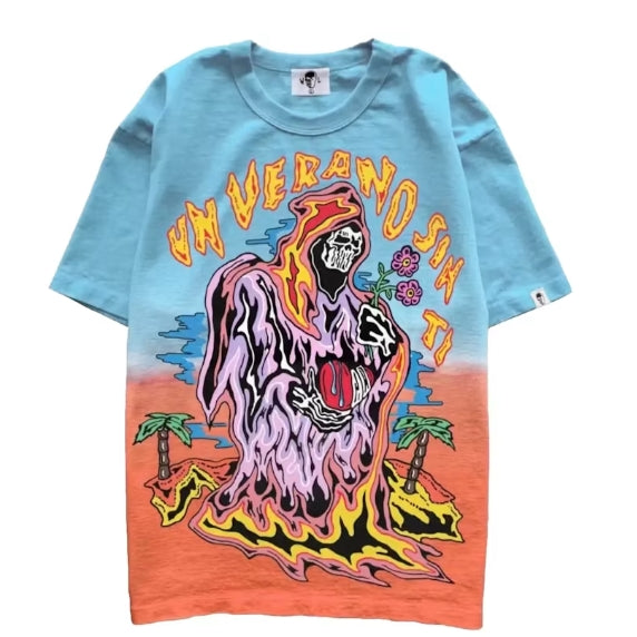 Warren Lotas Bad Bunny Un Verano Sin Ti Ombre T-Shirt Blue Pre-Owned