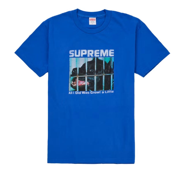 Supreme Growl Tee Blue