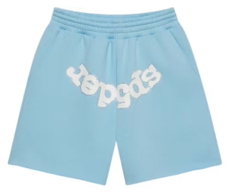 Sp5der OG Web Sweatshort SS26 Sky Blue