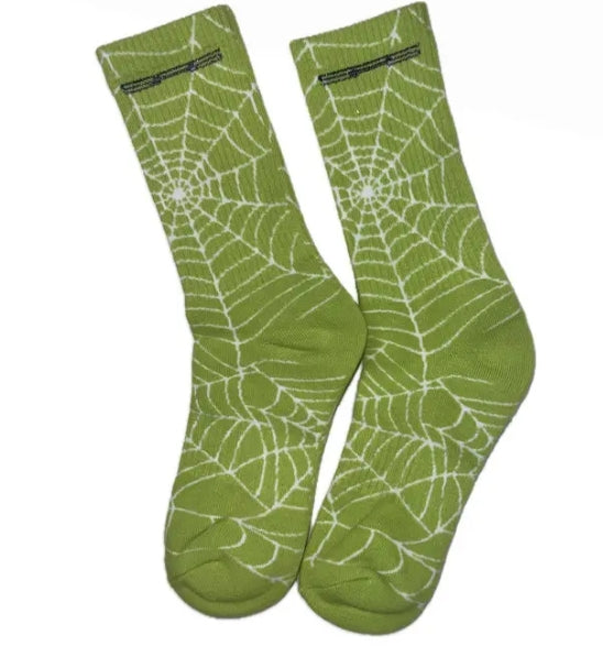 Sp5der Spider Web Sock Green
