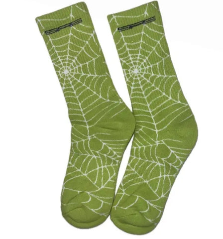 Sp5der Spider Web Sock Green
