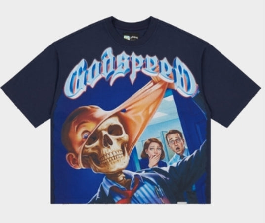 Godspeed Mask Off T-Shirt Navy