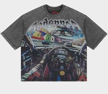 Godspeed Drivers Seat T-Shirt Grey Wash
