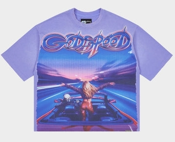 Godspeed Fun T-Shirt Purple Wash