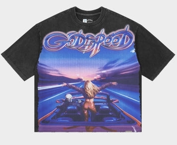 Godspeed Fun T-Shirt Black Wash