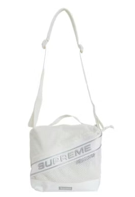 Supreme Logo Shoulder Bag White