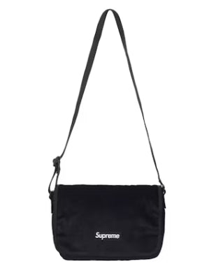 Supreme Velvet Small Messenger Bag Black