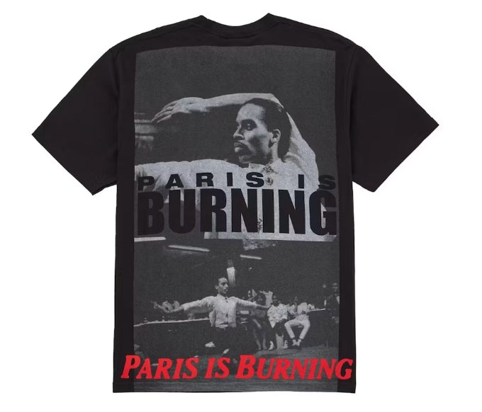 Supreme Paris Is Burning Tee Black