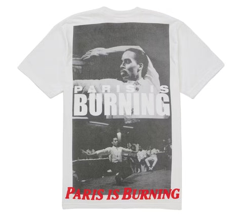 Supreme Paris Is Burning Tee White