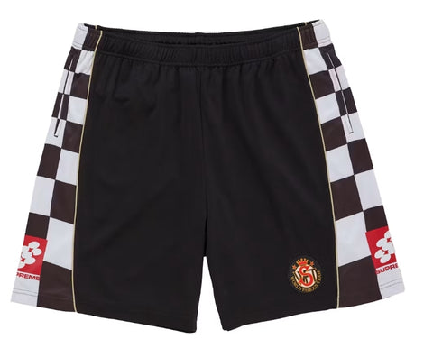 Supreme Checkerboard Soccer Shorts Black