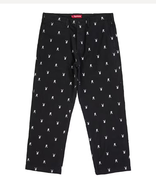 Supreme Chino Pant SS26 Black Playboy