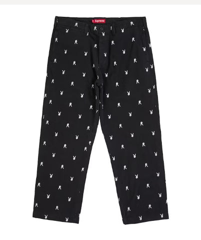 Supreme Chino Pant SS26 Black Playboy