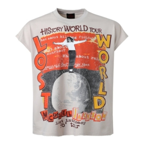 Lost Intricacy Cream HIStory Sleeveless Shirt