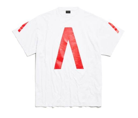 Balenciaga Archive Connected Grey Short Sleeve T-Shirt