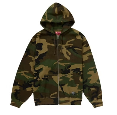 Supreme Hooded Zip Up Thermal Camo Pre-Owned