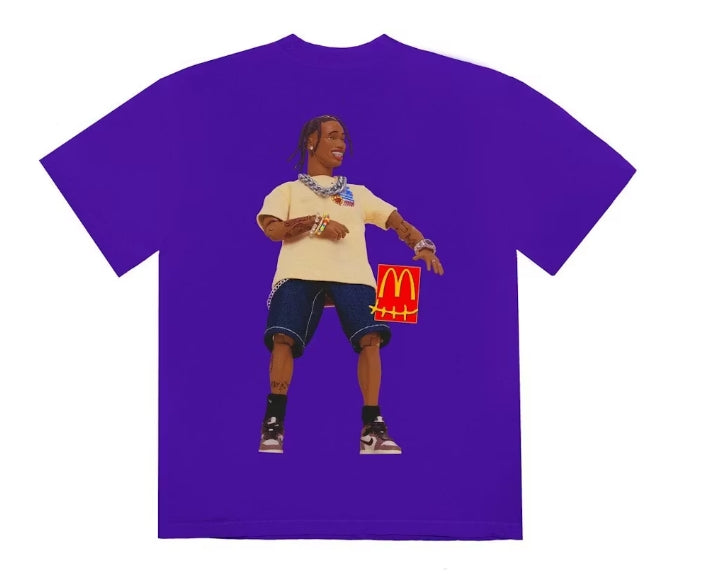 Travis Scott x McDonald's Action Figure Series II T-Shirt Purple Pre-Owned