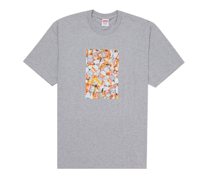 Supreme Pills Tee FW26 Heather Grey