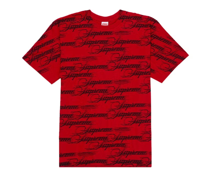 Supreme Script Tee FW26 Red
