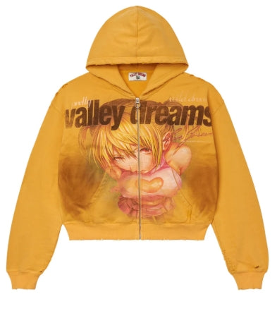 VALE FOREVER GOLD RUSH ZIP UP HOODIE