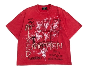 Mixed Emotions Red Crimson Tee