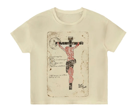 Bravest Studios Cream Jesus Postcard Tee