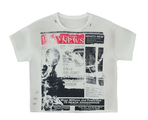 Bravest Studios Newspaper Tee