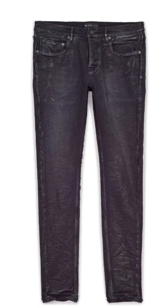 Purple Brand Inside Out Black Fray Jeans