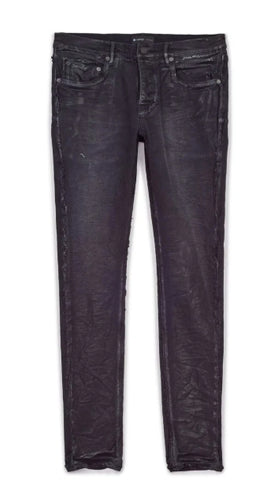 Purple Brand Inside Out Black Fray Jeans