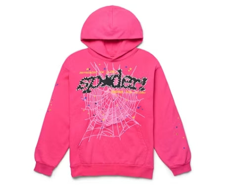 Sp5der P*NK V2 Hoodie Pink Pre-Owned