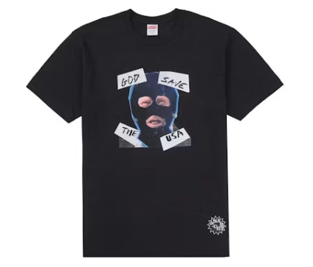 Supreme God Save Us Tee Black