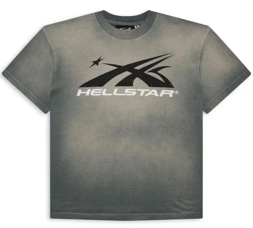 Hellstar Sports Logo Grey Tee Pre-Owned