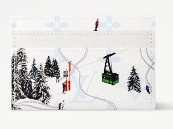 LOUIS VUITTON WHITE MONOGRAM CARD HOLDER HERITAGE SKI