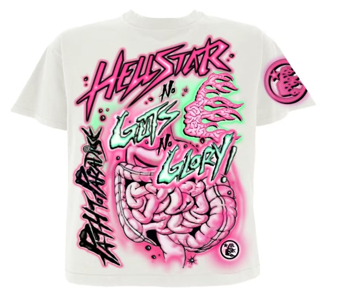 Hellstar No Guts No Glory Tee White