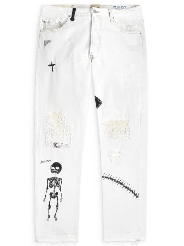 Gallery Dept F*ck Face Denim White