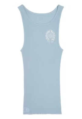 Chrome Hearts Baby Blue Rib Tank
