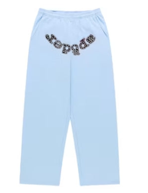 Sp5der Mixed Stone OG Logo Sweatpants Rock Blue