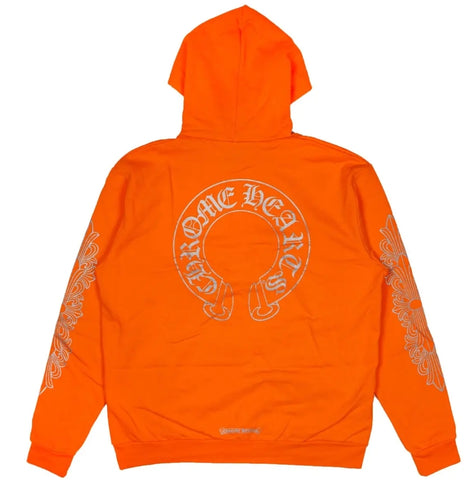 Chrome Hearts Orange Reflective Hoodie Pre-Owned