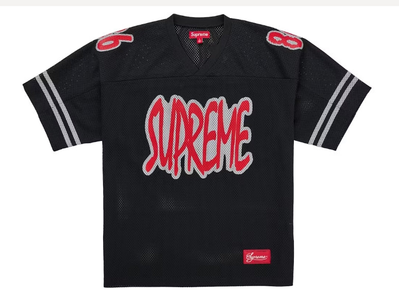 Supreme Reflective Football Jersey Black