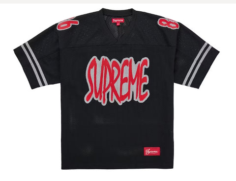 Supreme Reflective Football Jersey Black