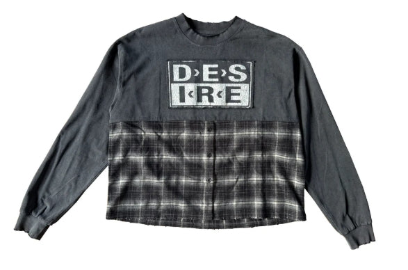 Bottega Desires Hybrid Flannel T-Shirt