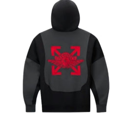 Off-White x Jordan Hoodie Black Pre-Owned