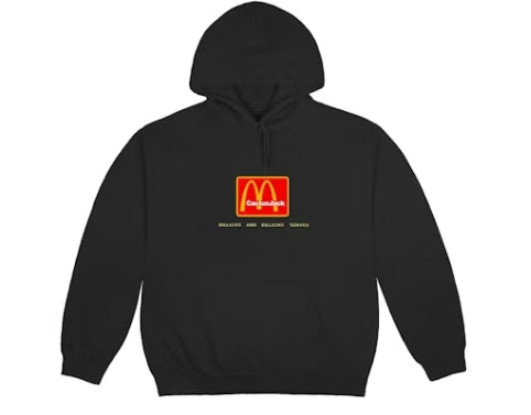 Travis Scott x McDonald's Billions Served Hoodie Washed Black Pre-Owned