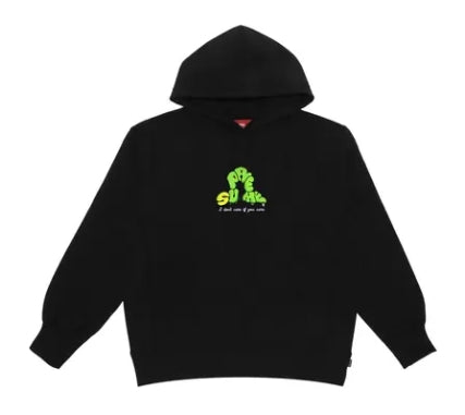 Supreme I Don't Care Hooded Sweatshirt Black Pre-Owned