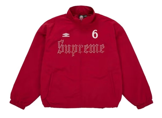Supreme Umbro Rhinestone Track Jacket Red