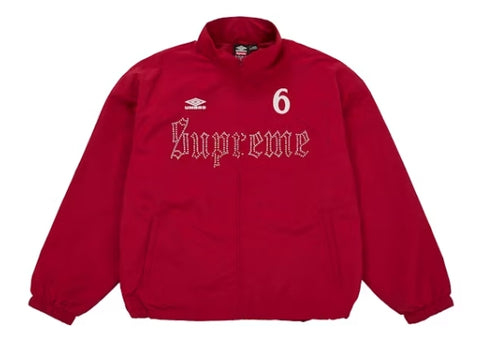 Supreme Umbro Rhinestone Track Jacket Red
