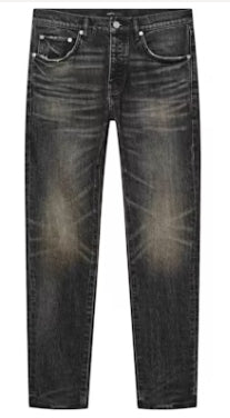 Purple Brand Low Rise Skinny Leg Tinted Jeans Black
