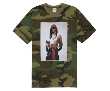 Supreme Playboi Carti Tee Woodland Camo