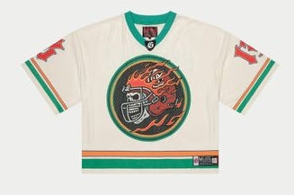 Godspeed First Down Jersey Bone/Teal/Orange