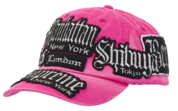 Supreme City Patches 6-Panel Hat Pink